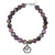Black Diamond Lucky Cloud Bracelet with Charoite Beads