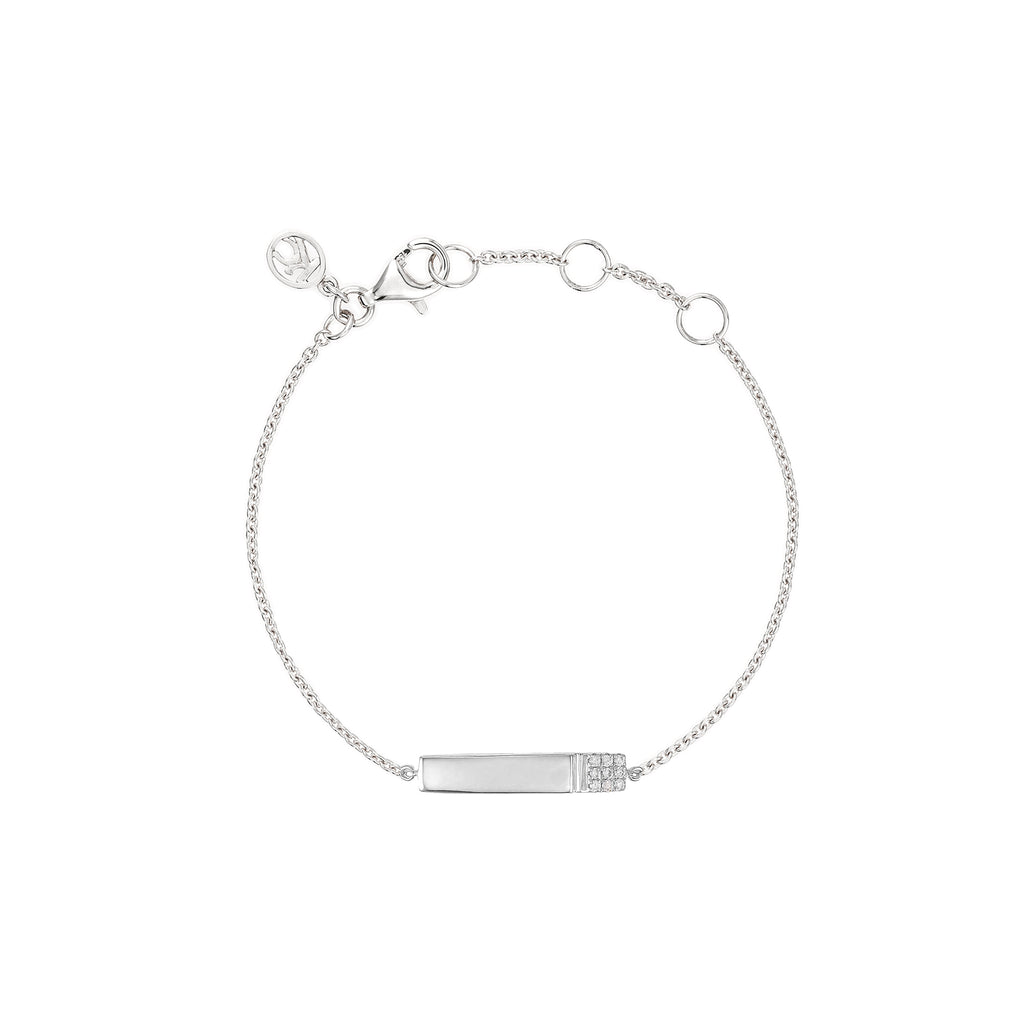 Kid's Diamond ID Bar Bracelet