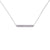 White Diamond Bar Necklace