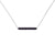 Black Diamond Bar Necklace