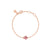 Kid's Pink Sapphire Baby Hamsa Bracelet