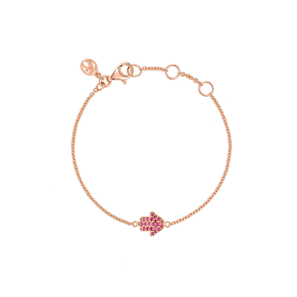 Kid's Ruby Baby Hamsa Bracelet