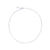 18K White Gold Adjustable Chain (<18")