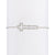 Etched White Diamond Cross Bracelet