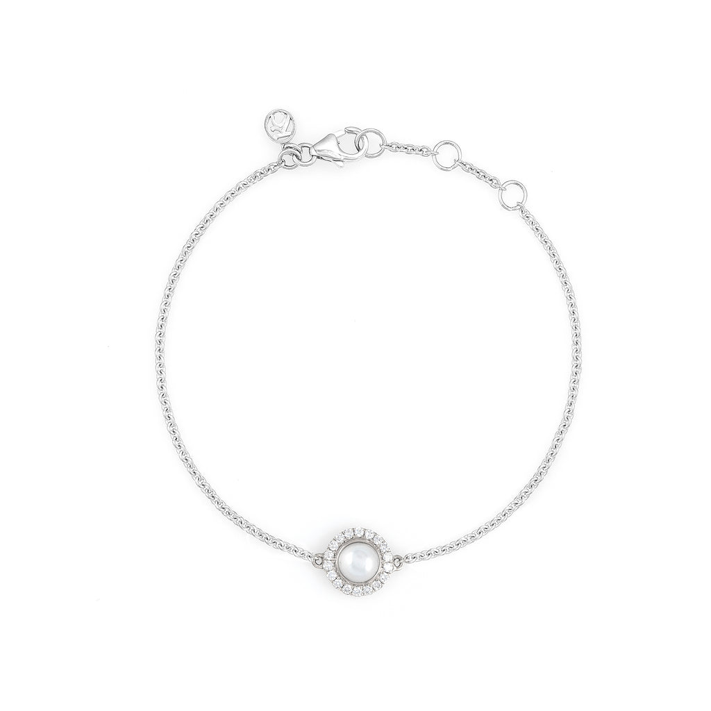 Kid's Mother of Pearl 'Donut' Bracelet