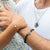 Men's White & Black Diamond 'OM' with Smokey Quartz Bracelet