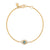 Diamond & Aquamarine Full Evil Eye Bracelet