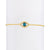 Etched Diamond & Aquamarine Evil Eye Bracelet