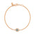 Diamond & Aquamarine Full Evil Eye Bracelet