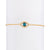 Etched Diamond & Aquamarine Evil Eye Bracelet