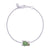 Green Garnet Frog Bracelet