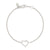 White Diamond Loving Heart Bracelet