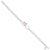 White Diamond & Ruby Infinite Love Bracelet