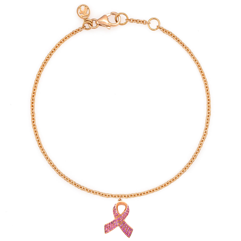 Pink Sapphire 'Hope' Ribbon