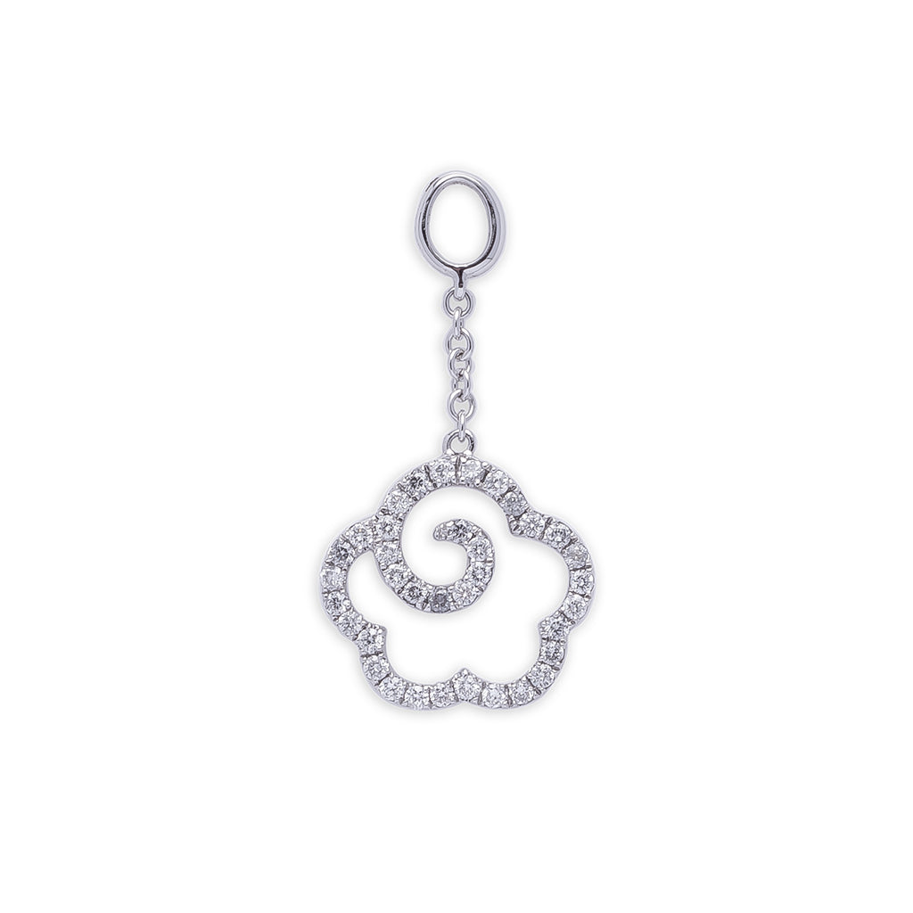 White Diamond Lucky Cloud Pendant