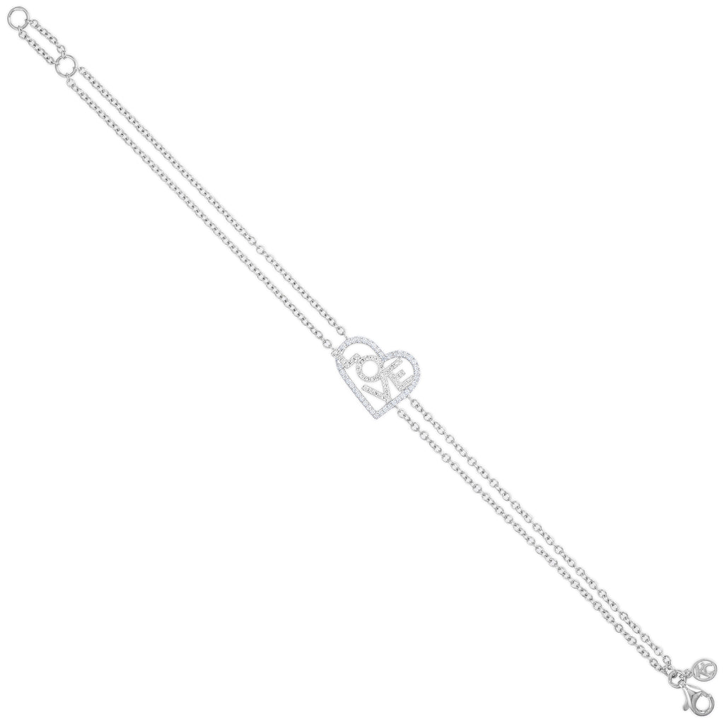 White Diamond Love in Love Bracelet