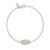 White Diamond Small Oriental Hamsa Bracelet