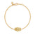 Yellow Diamond Small Oriental Hamsa Bracelet
