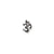Men's Small White & Black Diamond 'OM' Pendant