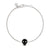 White Diamond & Onyx Skull Bracelet