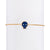 White Diamond & Lapis Skull Bracelet