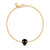 White Diamond & Onyx Skull Bracelet