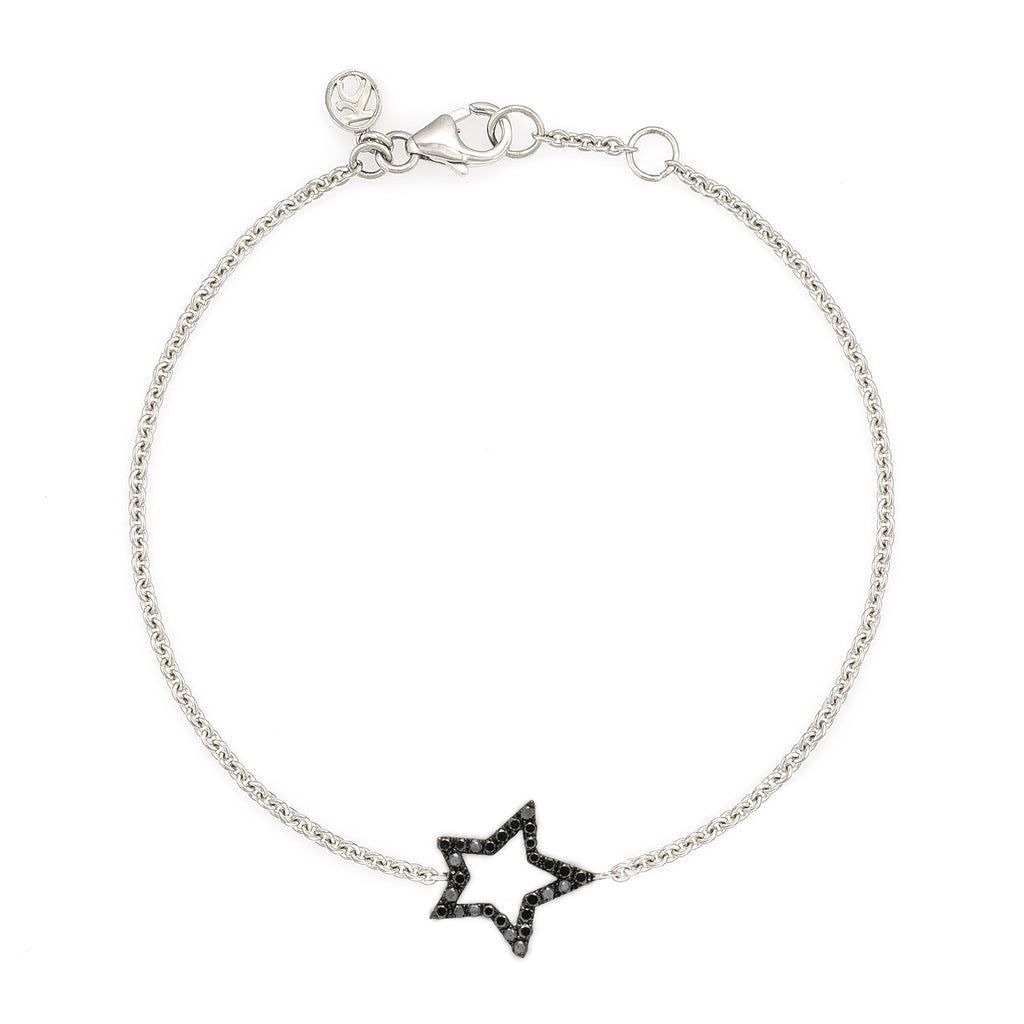 Etched Black Diamond Star – Karma Creations Jewelry