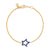 Etched Blue Sapphire Star