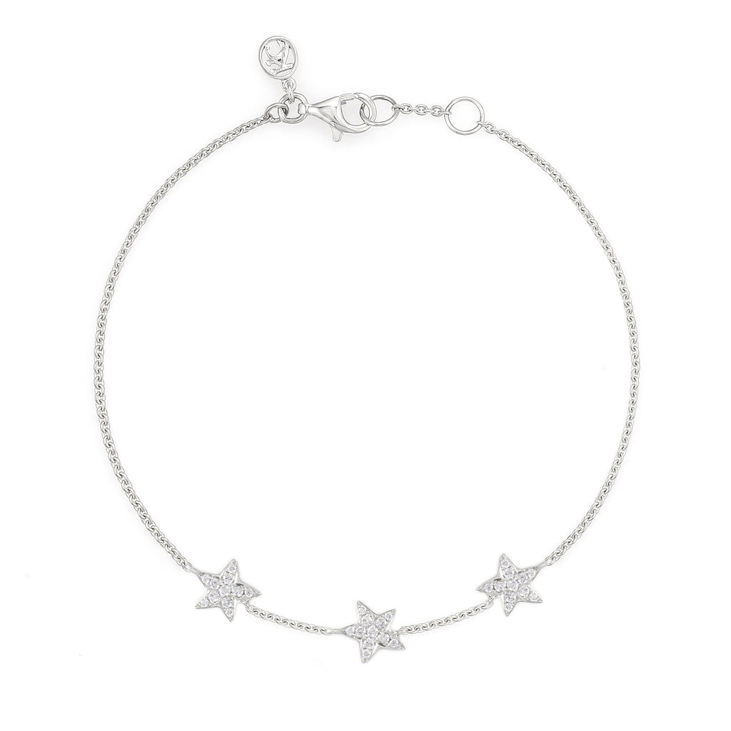 Triple Star Diamond Bracelet