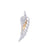 White/Yellow Diamond Big Wing Pendant