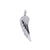 White/Black Diamond Big Wing Pendant