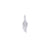 White Diamond Baby Wing Pendant
