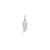 White Diamond Baby Wing Pendant