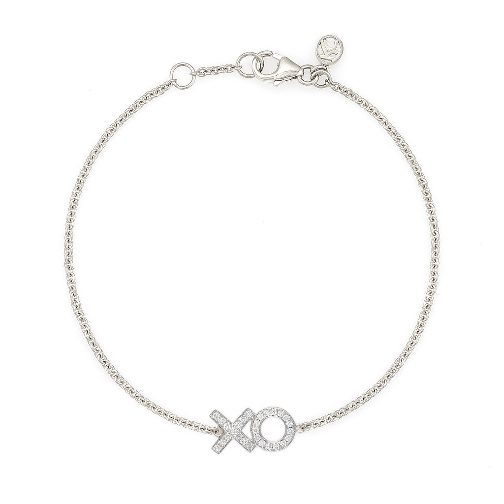 White Diamond 'XO' Bracelet